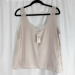 NWT Danskin Women’s Silver Performance Tank Top Size Large DS2392D